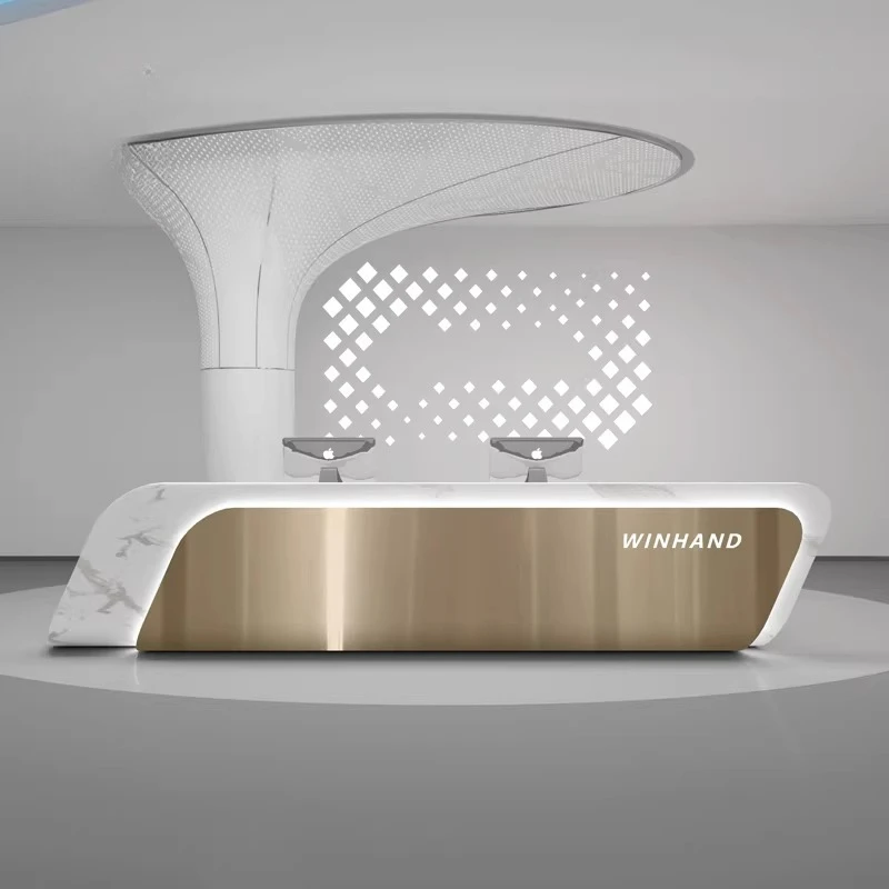 

Luxury Beauty Reception Desks Modern Shop Bar Hotel Restaurant Display Design Reception Desks Company Mostrador Trendy Furniture