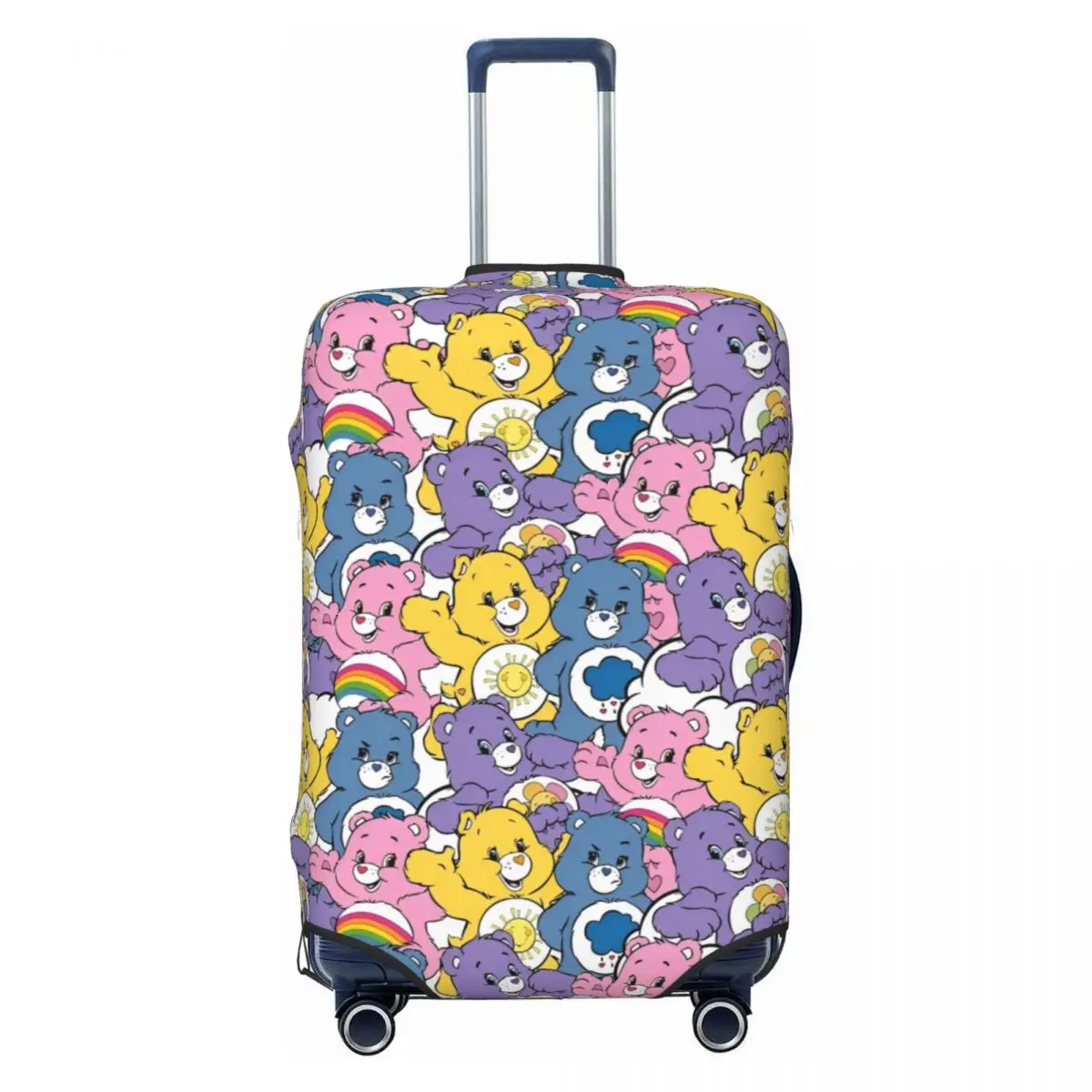 Cartoon Care Bears Movie Suitcase Cover Business Protection Holiday Funshine Bear Elastic Luggage Supplies