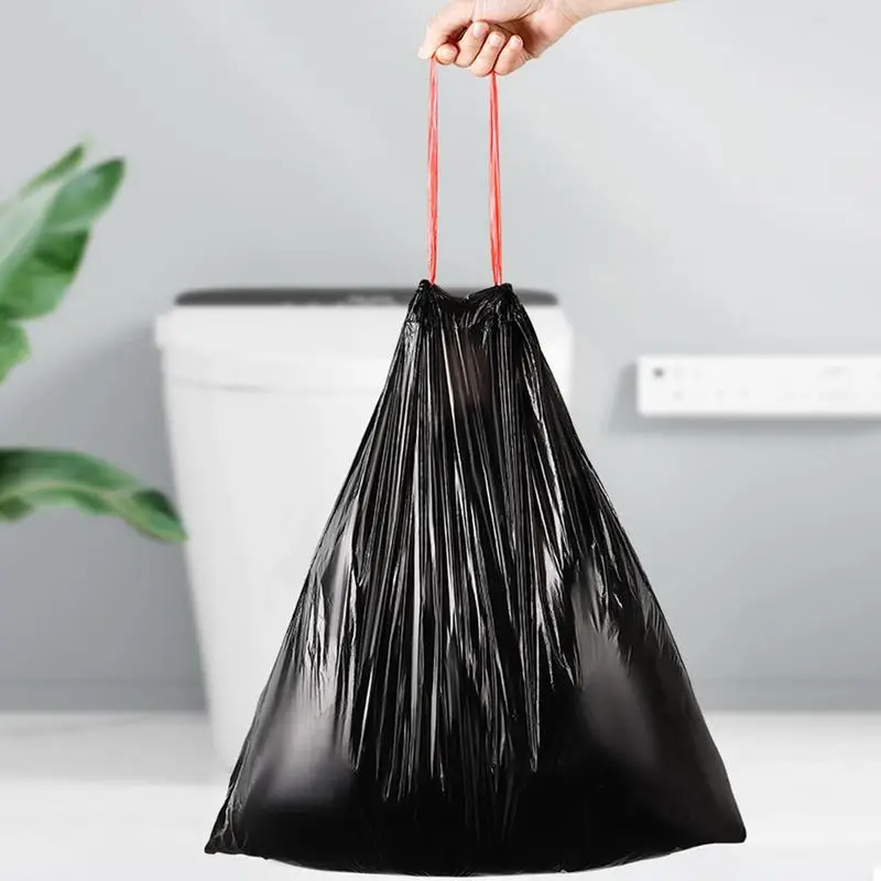 Kitchen Trash Bags Durable Leak Proof Reusable Rubbish Bag Household Disposable Trash Pouch For Bedroom Kitchen Bathroom Office