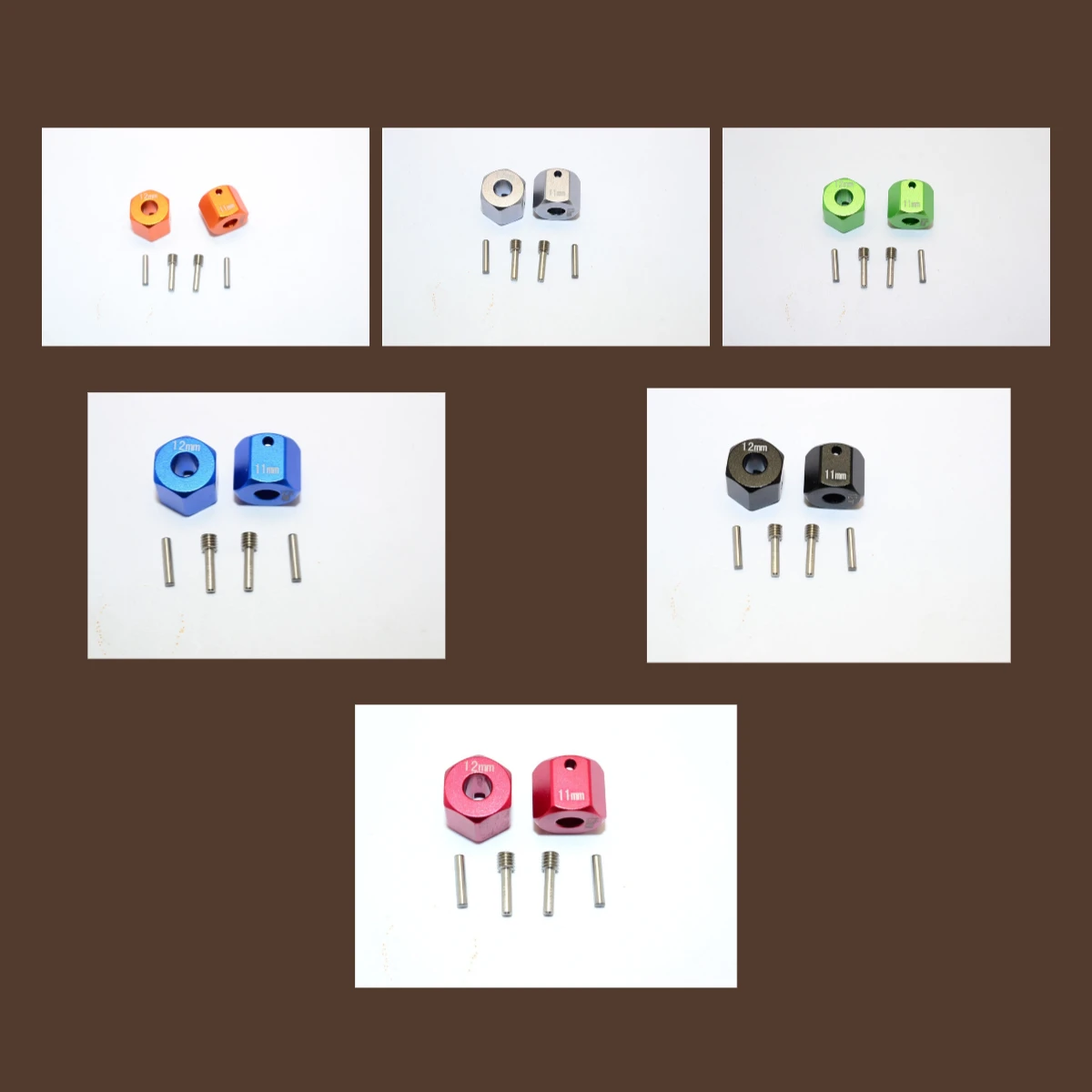 

GPM ALUMINIUM WHEEL HEX ADAPTERS 12MM X 11MM For