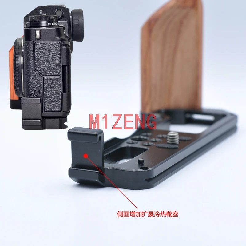 xt4 wooden Vertical Quick Release L Plate/Bracket Holder hand Grip adapter for Fujifilm Fuji X-T4 XT-4 camera RRS tripod