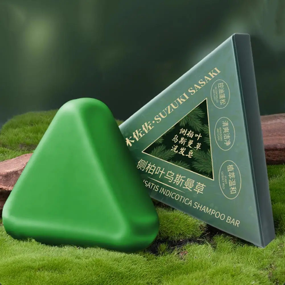 صابون شامبو عشبي من Orchidaceae Usman منعش وتنظيف صحي بوليغونوم متعدد الأزهار صابون يدوي قديم أخضر