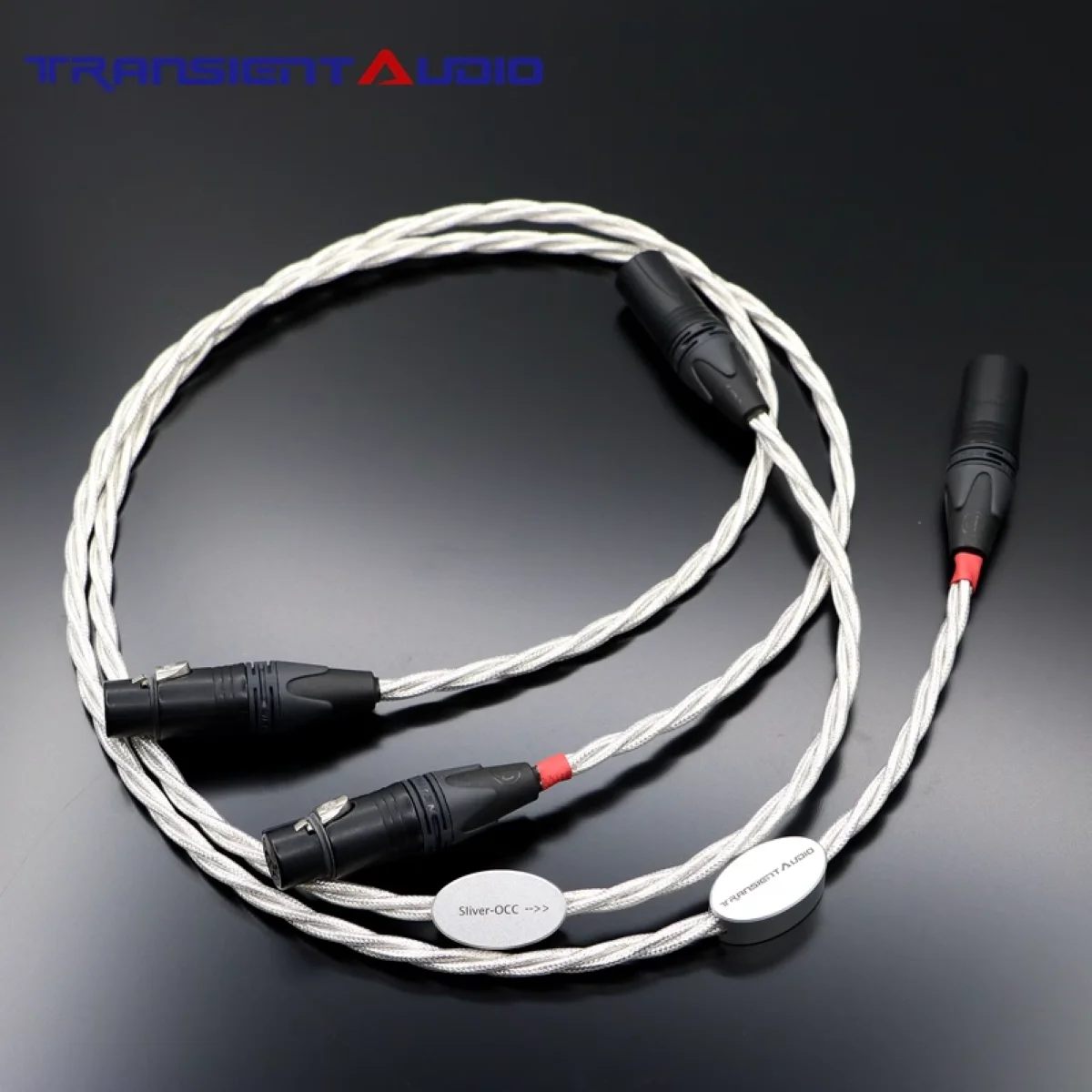 TRANSIENTHI-FIAUDIO Diamond High-End-Audiokabel, Einzelkristall-Silber-Lautsprecher-XLR-Balanci-Kabel