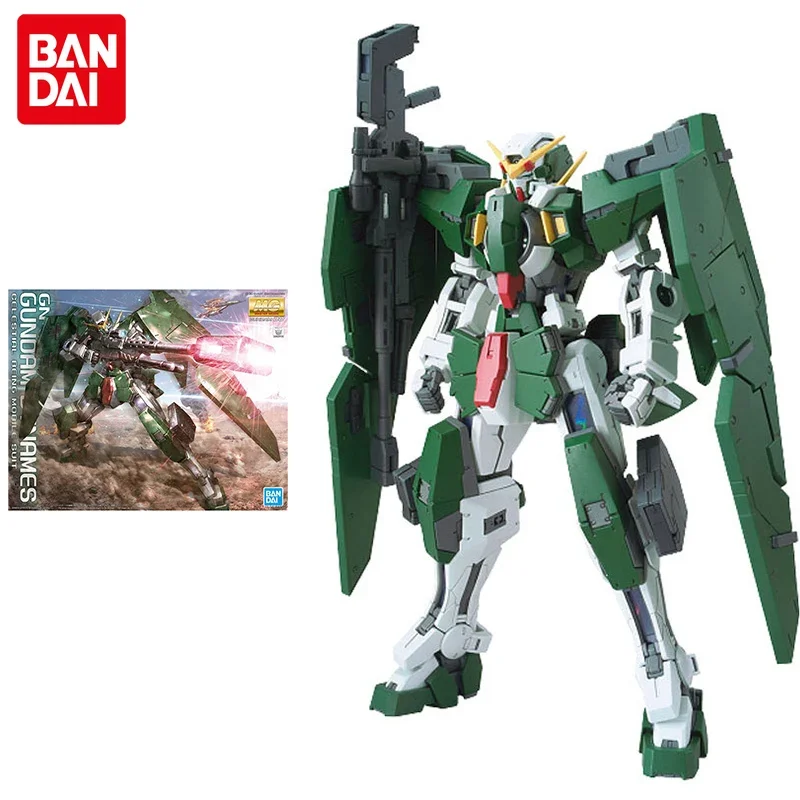 

Bandai Gundam Assembly Model Kit MG 1/100 GN-002 Dynames Gundam Action Figures Genuine Model Movable Robot Children Toy