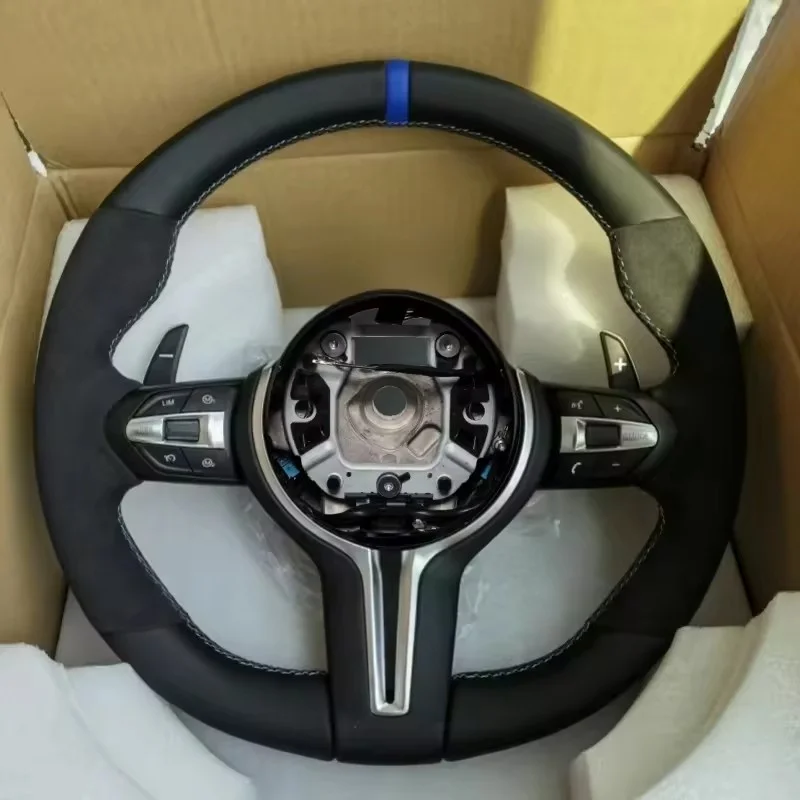 

Customized Suede Car Steering Wheel For BMW F10 F30 F32 F20 F07 F01 F02 F87 F12 F06 F35 F80 F36 F18 Steering Wheel Accessories