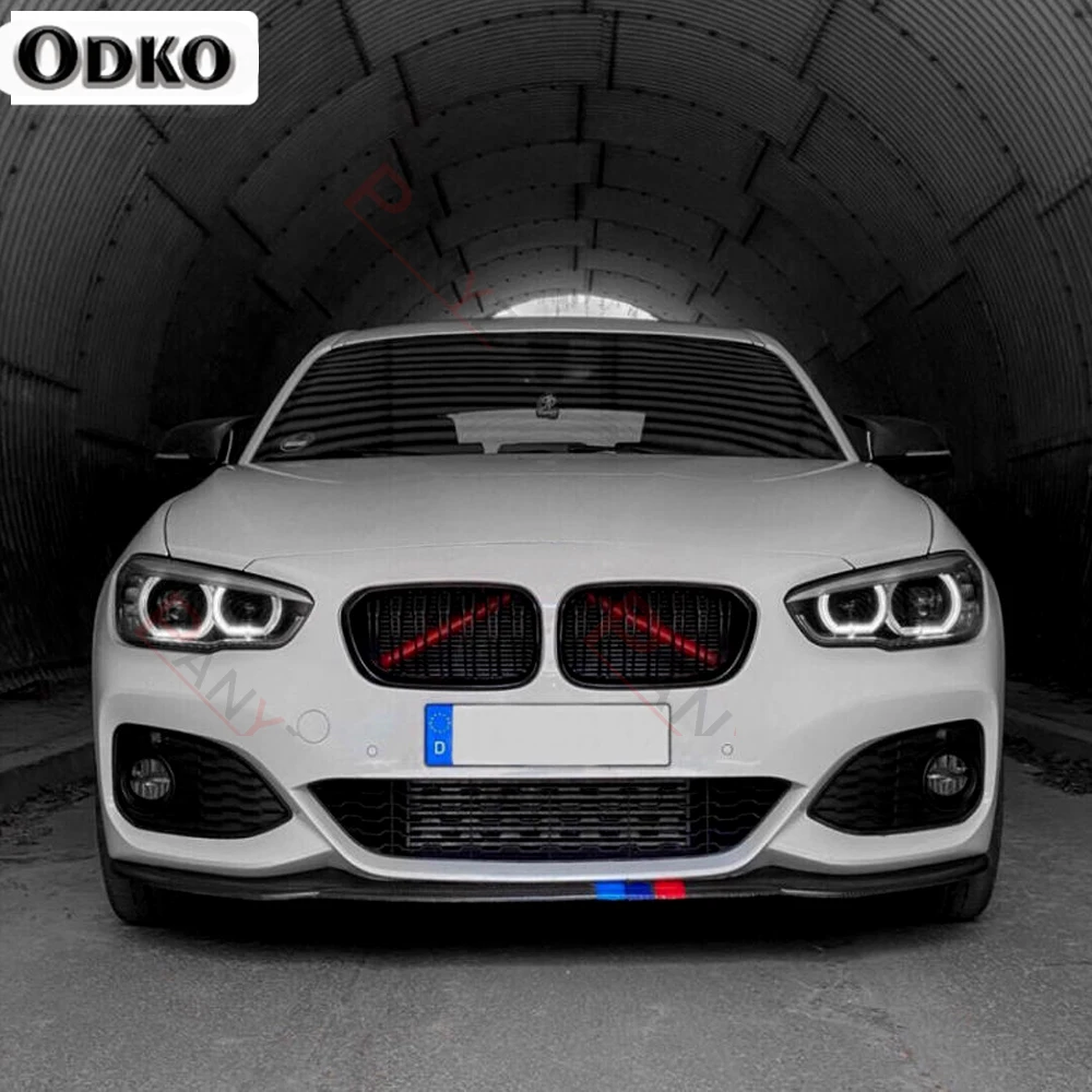 Front Kidney Grille Cover Frame Trim Strips For BMW F20 F21 F22 F23 F30 F31 F32 F33 F44 F45 1 2 3 4 Series M Sport Style Sticker