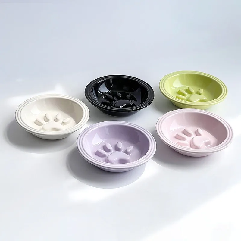 

Cerc Миска для медленного кормления Полосатая противоскользящая миска для домашних животных Миска для собак Diwaer Se Миска для кормления домашних животных