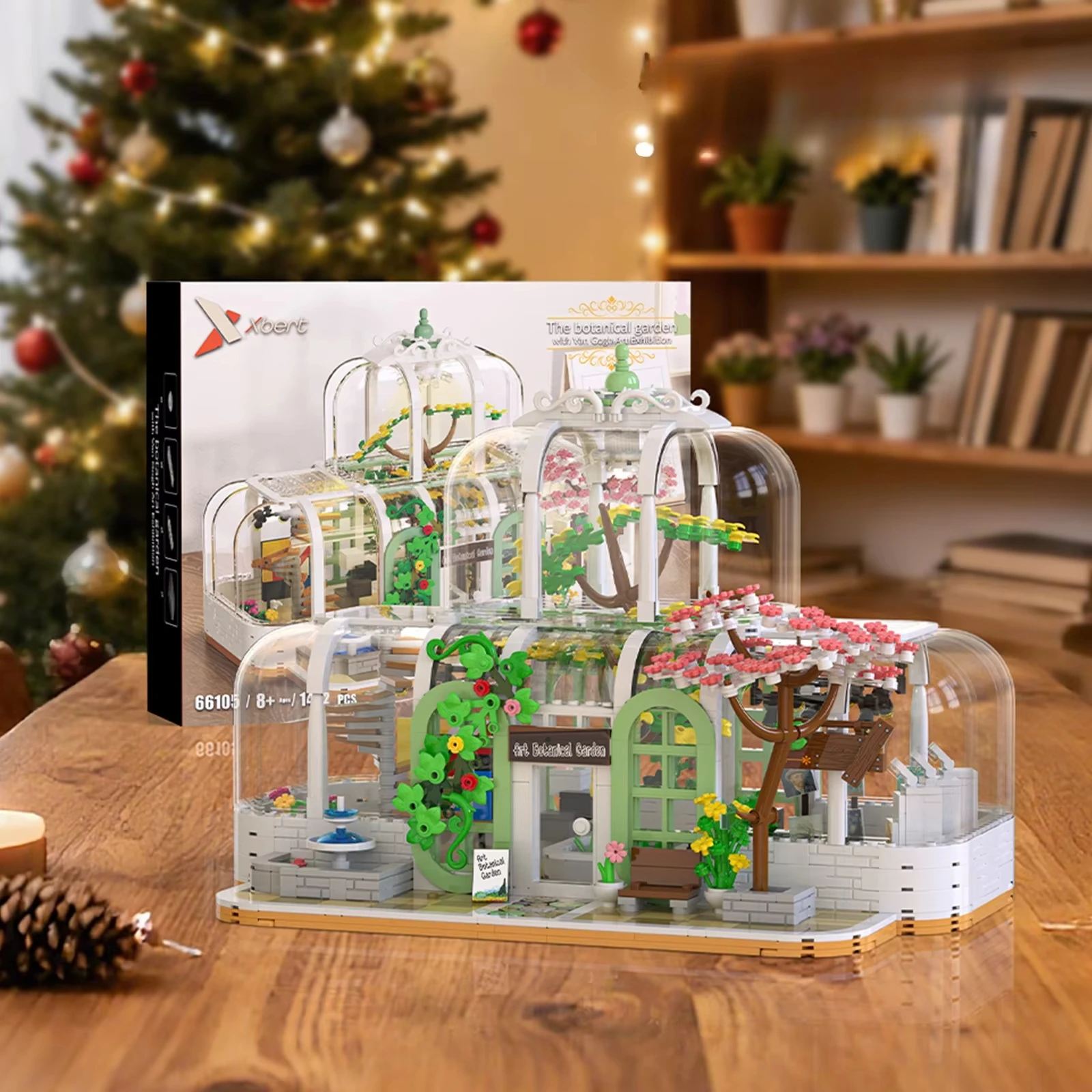 

Van Gogh Botanical Garden DIY Kit, 1482 Pcs MOC Architecture Set for Display & Collection