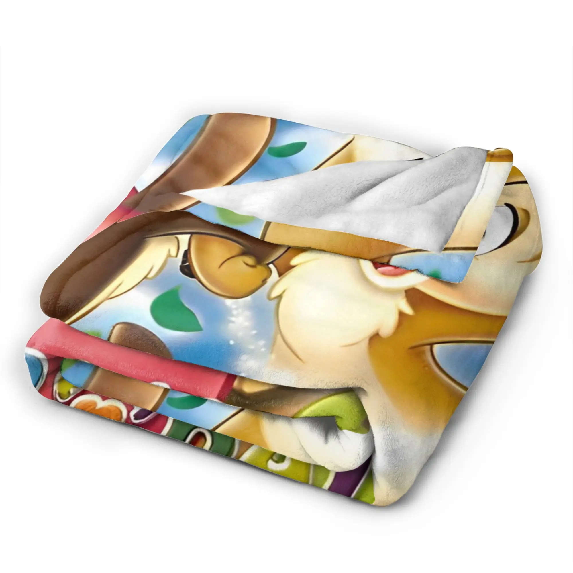 لطيف الكرتون السنجاب بطانية الصوف الصيف رقاقة 'n' ديل تنفس خفيفة الوزن رمي بطانية للسرير سيارة أفخم رقيقة لحاف #5