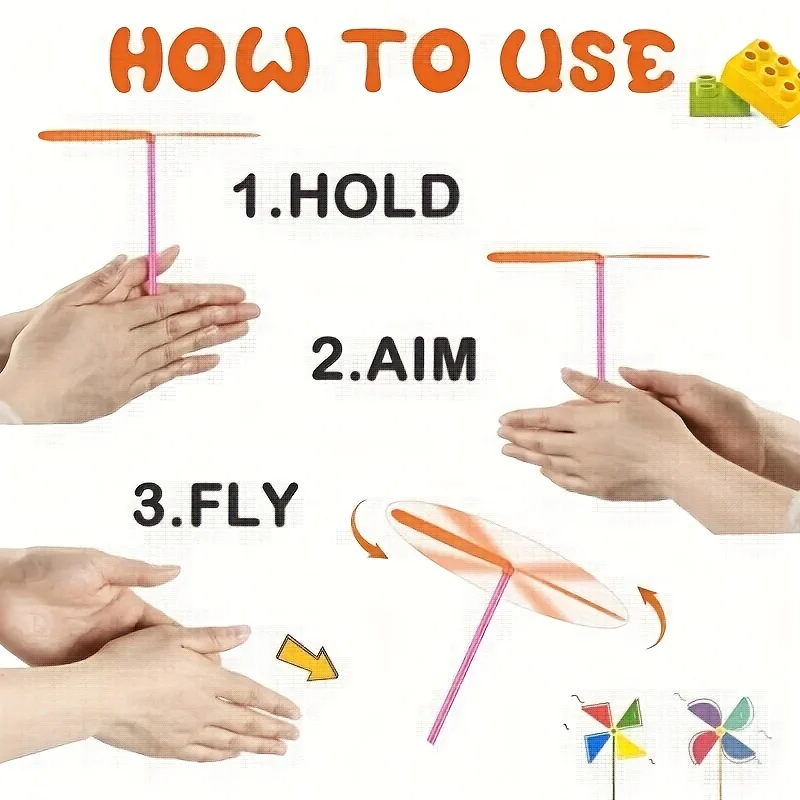 50 unids/set libélula vibrante colección de juguetes voladores fácil de montar juguetes educativos portátiles de colores brillantes para fiestas