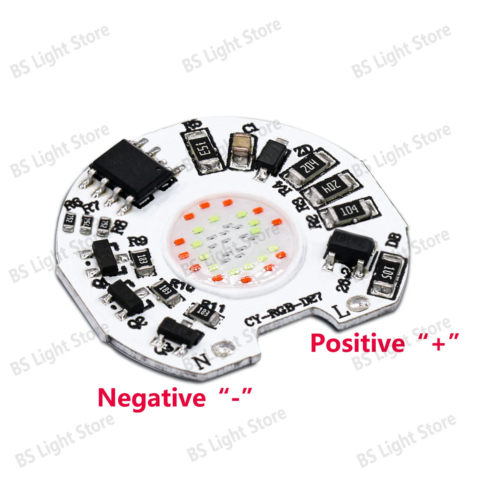 LED COB Chip 3W AC220V Intelligent IC Dimming conversion Red Green Blue Gradient For Light Source Projection Light Spotlight DIY