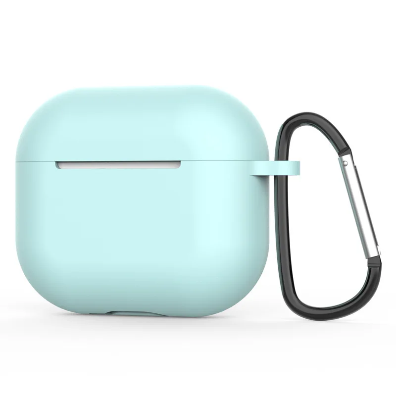 Slilcone Cover For Apple AirPods 3rd generation Case Wireless Bluetooth Earphones Cover For AirPods 3 Accessories With Keyring