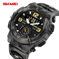 SKMEI 2341 Waterproof Quartz Wristwatch Alarm Clock Horloges Mannen Digital Electronic Large Dial Watch Fashion Sport Men