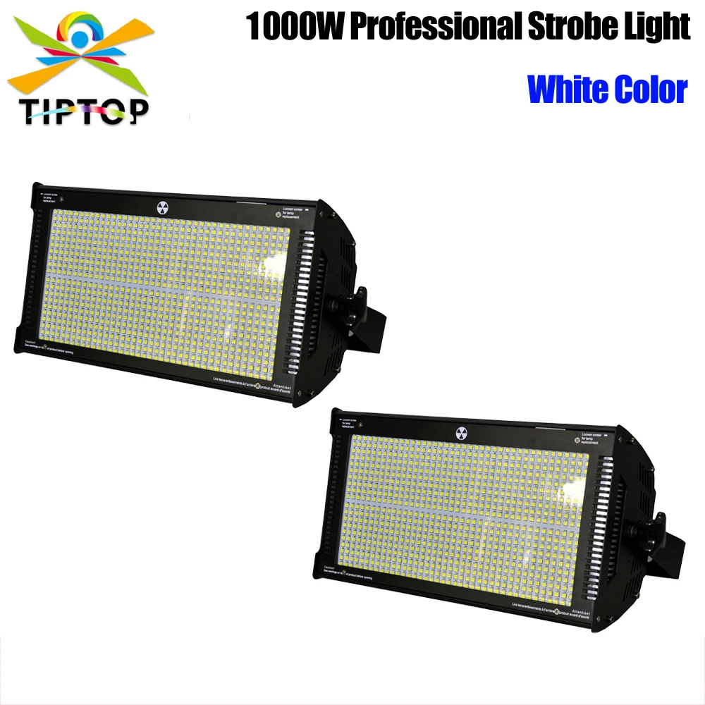 2PCS Stage Led Strobe Light 1000W Flash Lights for Disco Club Haunted House Lighting Magical Party Show White Color