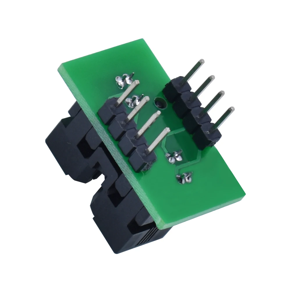 Convertitore presa adattatore da MSOP8 a DIP8 per adattatore programmatore IC chip di test MCU passo 065mm 1 pz