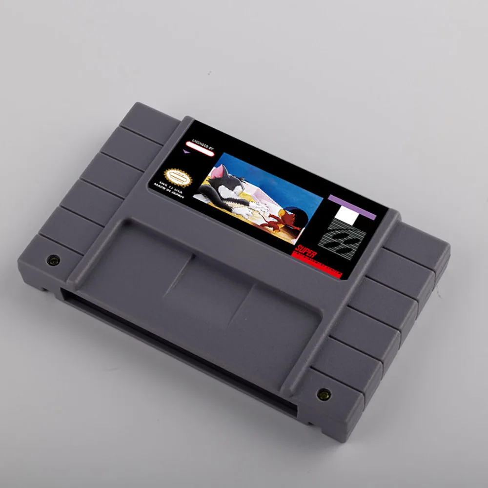 Tomes Game e Jerr Action Game Cartuccia USA EUR JAP per videoconsole SNES SFC a 16 bit