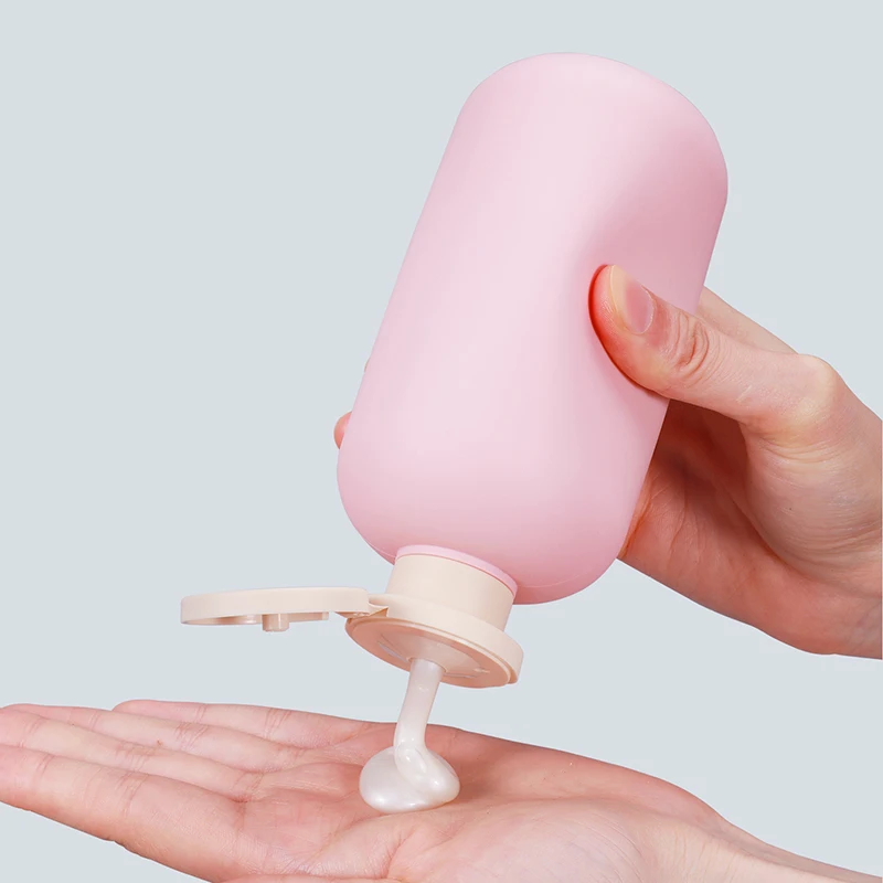 Empty Plastic Pump Lotion Shampoo Bottle High-end Cosmetics Bottles PP Pump Head Refillable Bottles Bathroom Storage Box