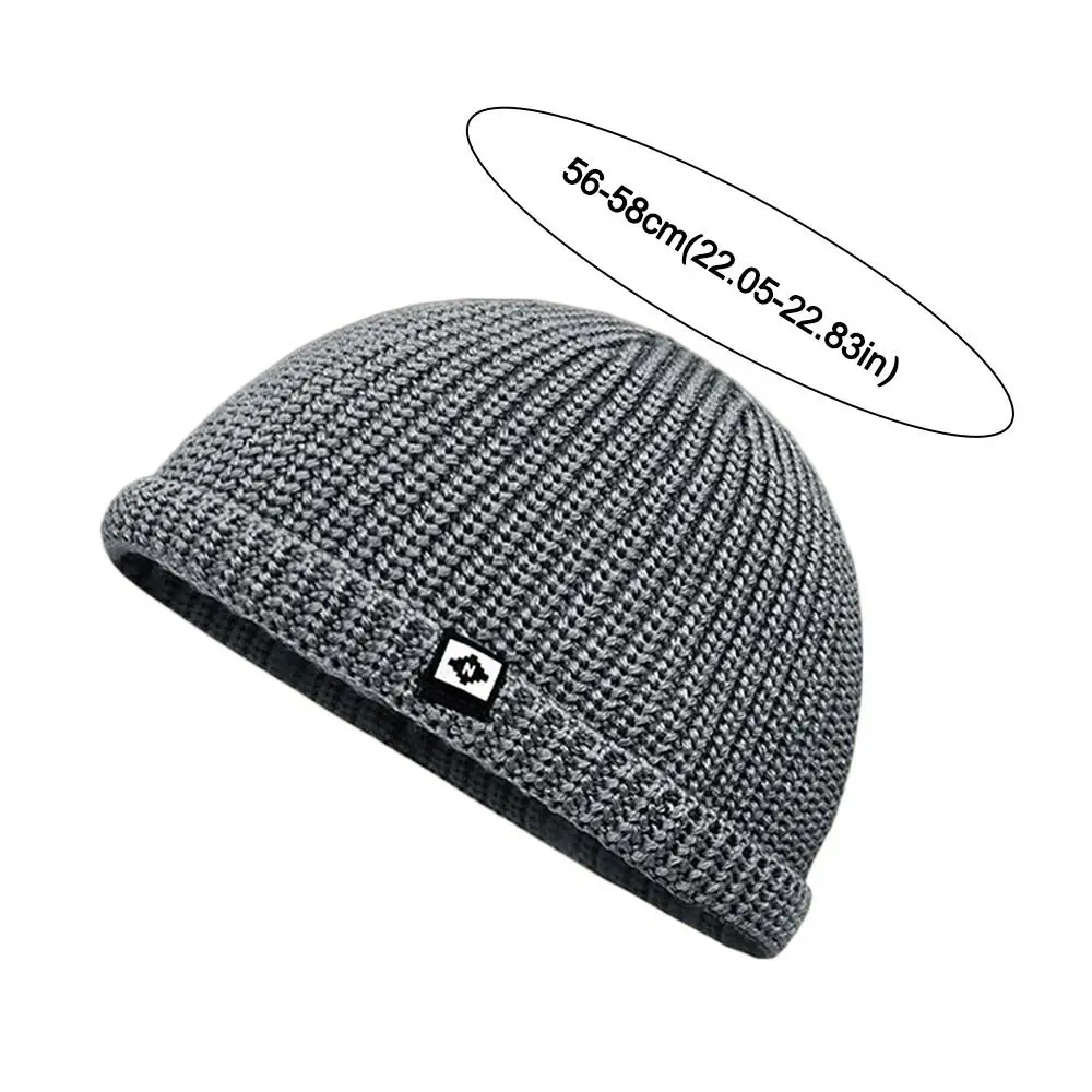 Weiche Strickmütze, winddicht, verdickt, Herbst- und Wintermütze, kalte Mütze, Hip-Hop-Mütze, Pullover-Mütze im Freien – Detail 1