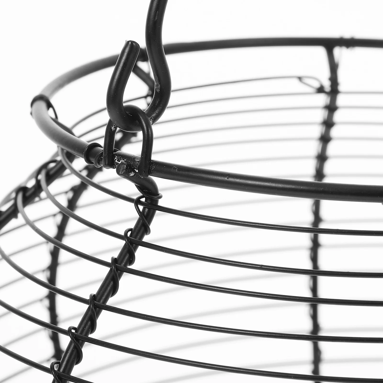 

Sturdy Iron Storage Basket Compact Fruit Bowl Countertop Egg Holder Kitchen Food Container Household Vegetable Snack Holder
