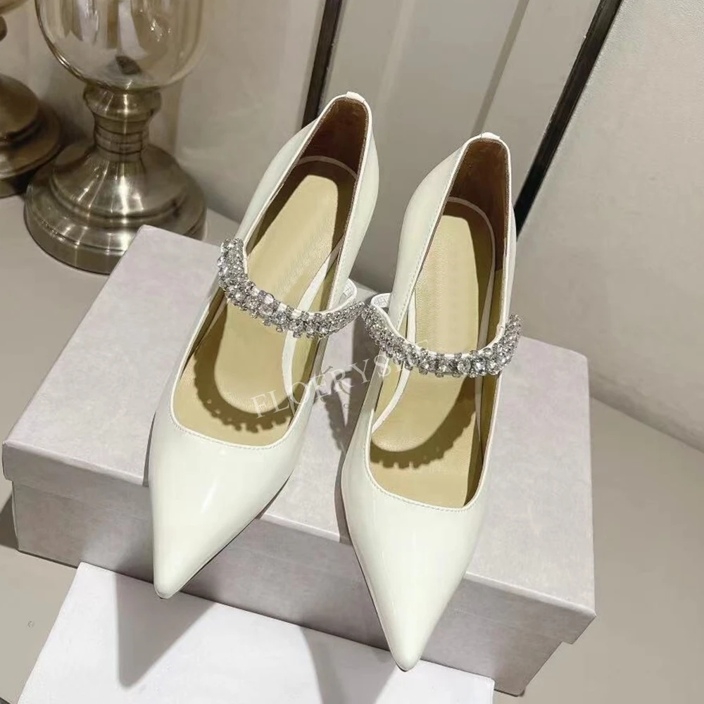 Black Rhinestone Mesh Pumps Summer New Arrival Solid Luxury Women Slip-on Thin High Heel Party Fashion Sexy Design Shoes