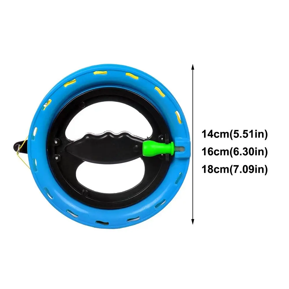 Outdoor Spel met String Kite Reel 14/16/18 cm Twisted String Lijn String Spool Handvat Tool ronde Blauwe String Vliegen