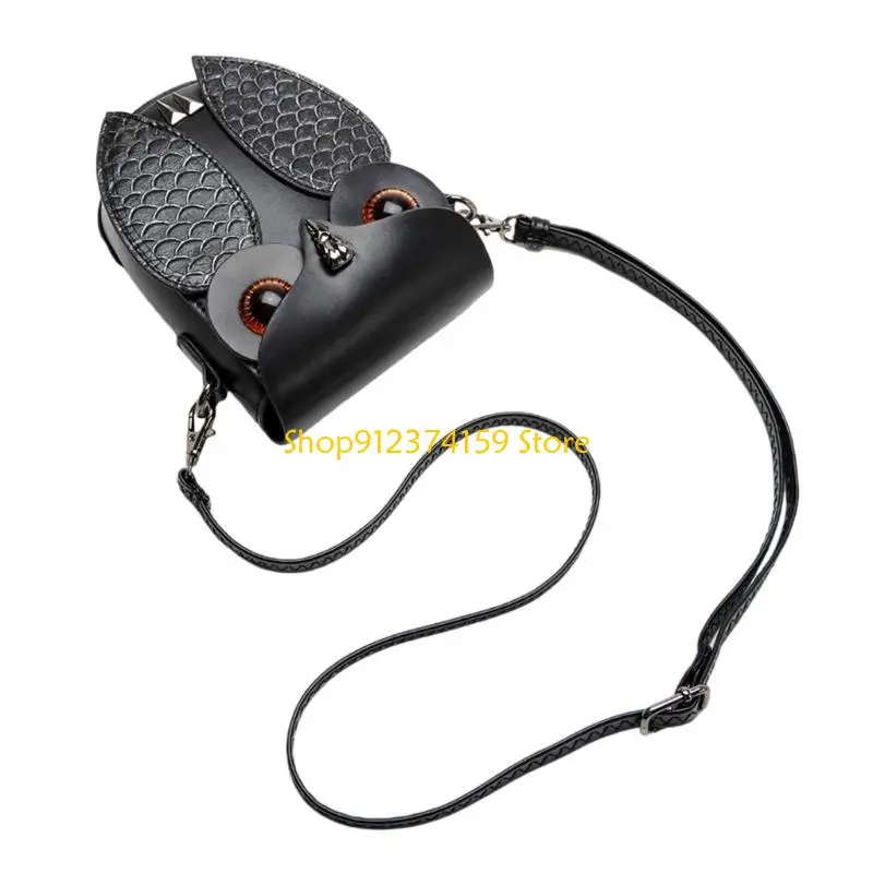 

G5AE Medieval Crossbody Bag with Owl Designs Satchel for Daily Travel Use