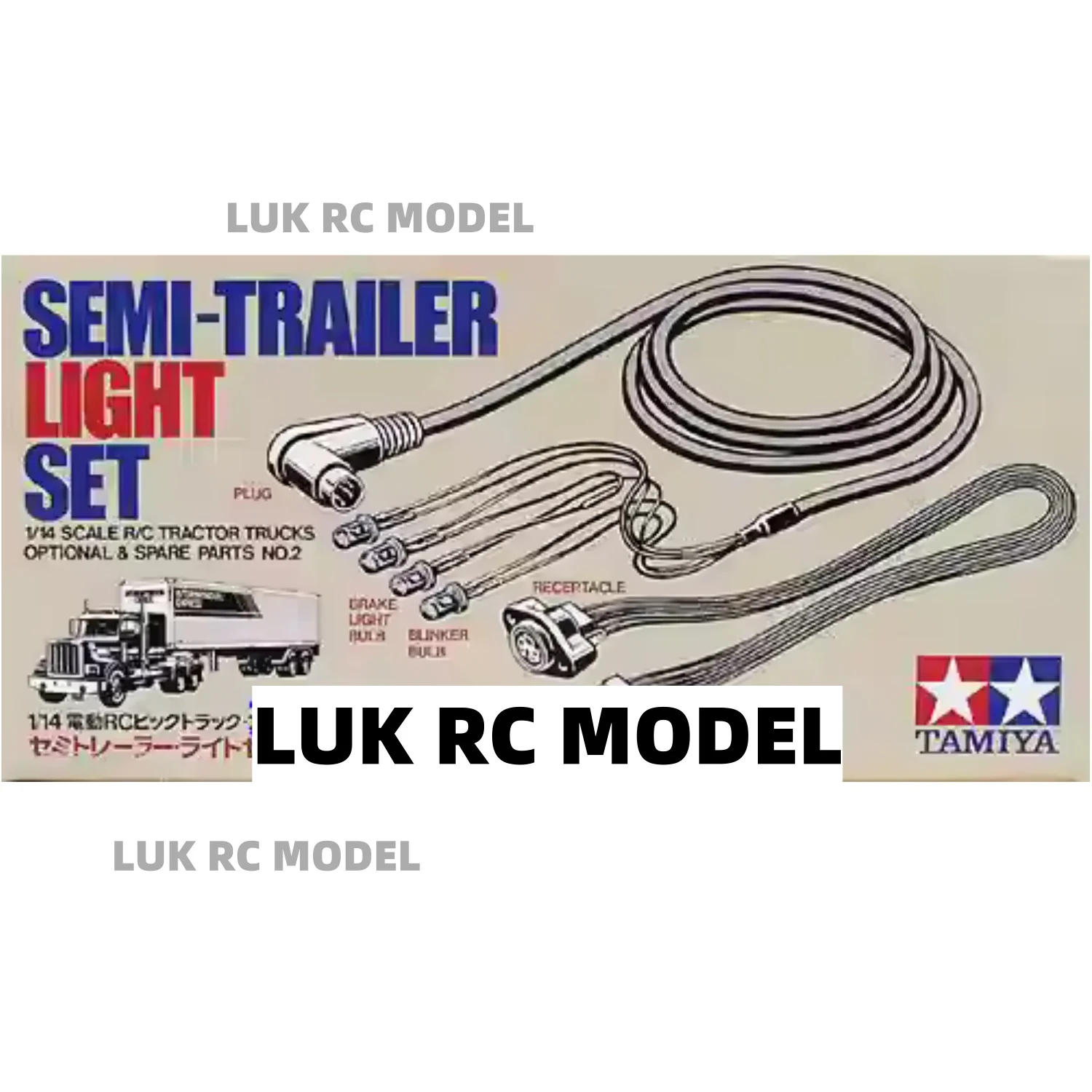 

TAMIYA 1/14 Semi-Trailer Tractor Truck 56502 Front Lamp Rear Steering StopLight DIY Attachment Accessories Radio Model Car Dozer