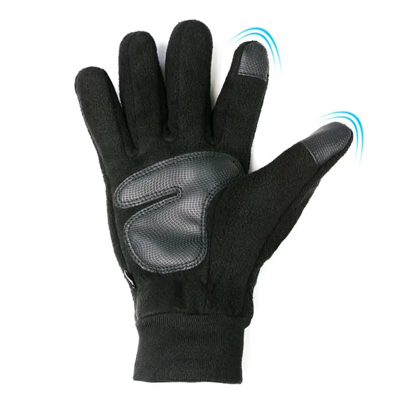 Rapid Heating Motorcycle Gloves Winter Electric Heated Gloves With Digital Display Washable 3 Temp Control Touchscreen Mittens