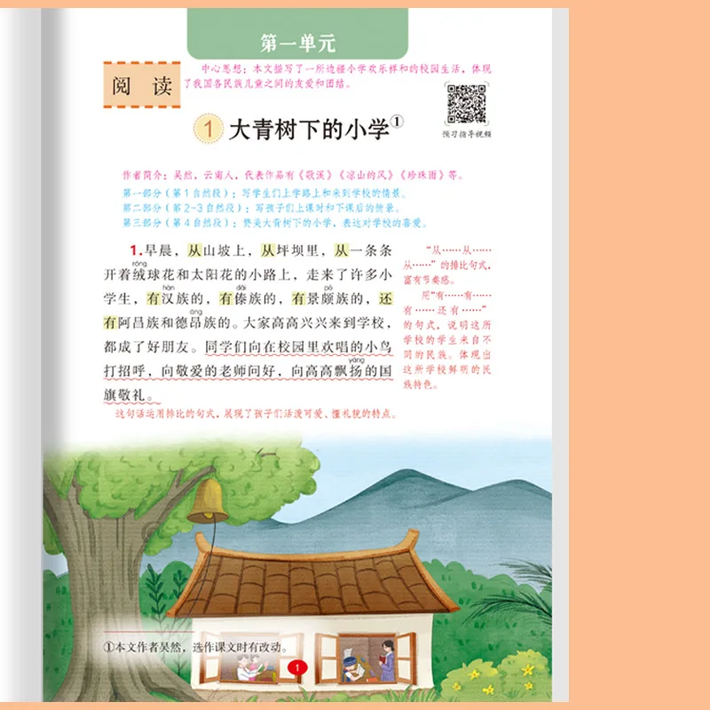 교실 노트, 1학년부터 6학년까지의 동기화된 교과서, 최상급 학생을 위한 사전 읽기 연습, 연습서