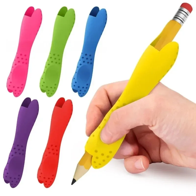 Ergonomic writing aid grip for pens and pencils; suitable for children and adults; improves pen control; writing tool for beginn