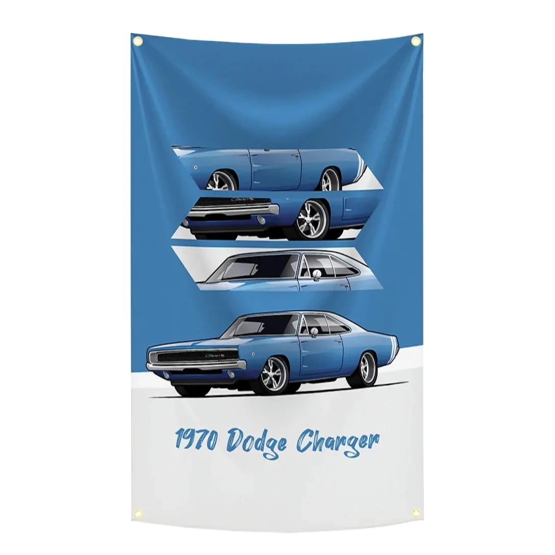Dod Charger RT Car Flag Racing Tapestry Polyester Digital Printing Banner for Garage Wall Art Out Door Decoration