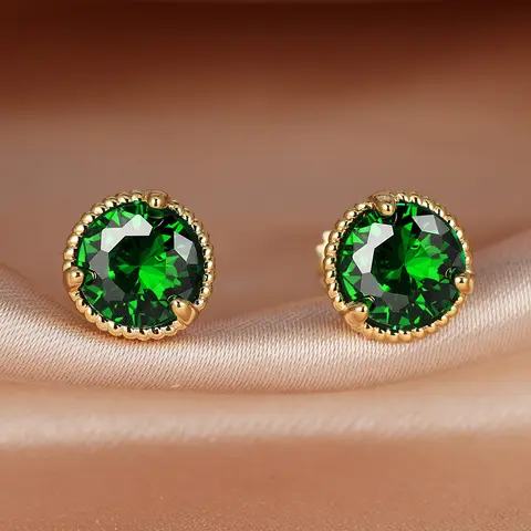 8 best sales लाल पत्थर की बालियां - №2