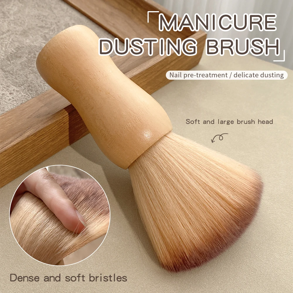Nail Dust Brush for Gel Cat Polish Portable Manicure Tool Acrylic Cleaning Brush for Nail Art Salon Home Use Nail Tool