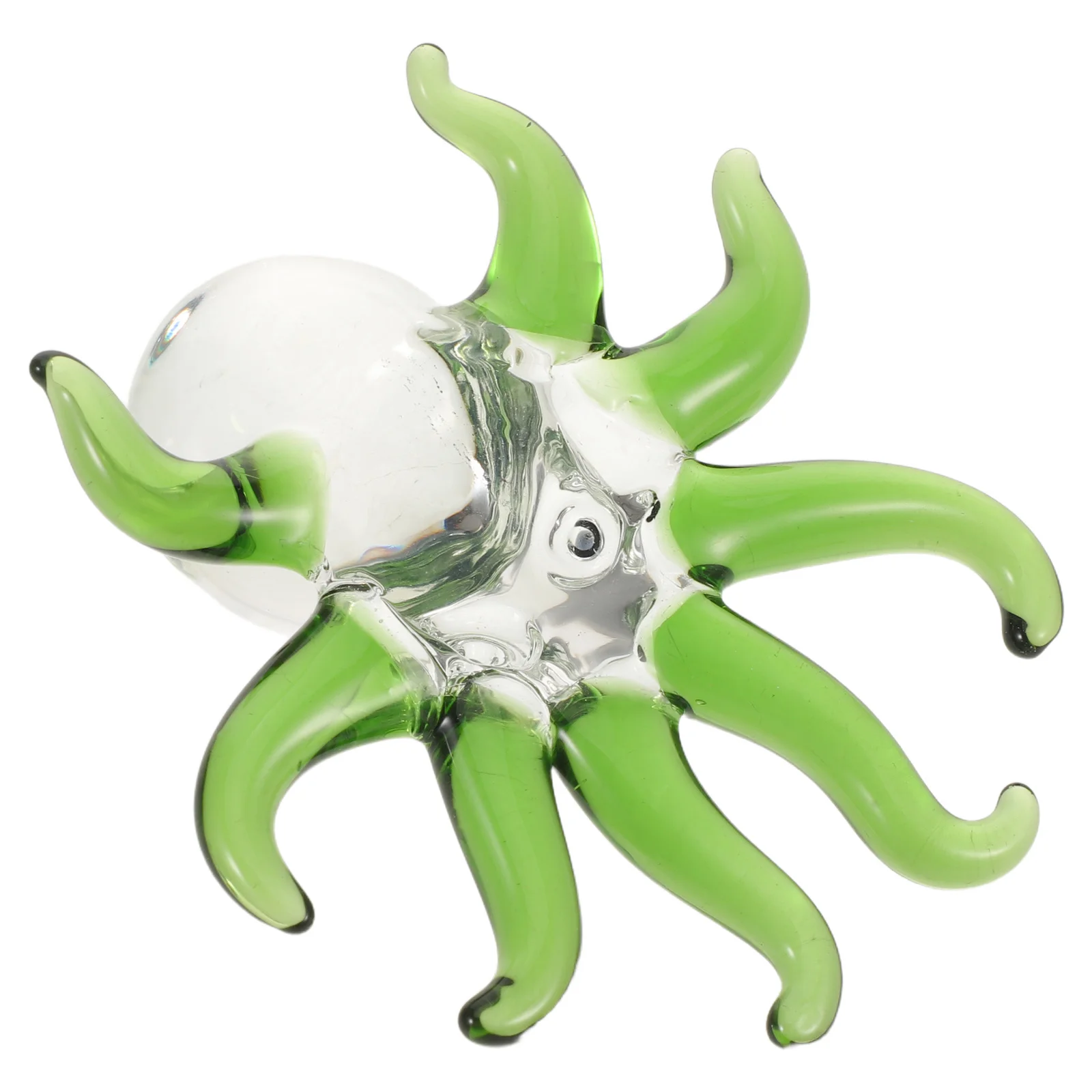 

Crystal Octopus Desktop Sculpture Mini Aquarium Ornament Home Office Tabletop Sea Animal Decoration Octopus Figurine