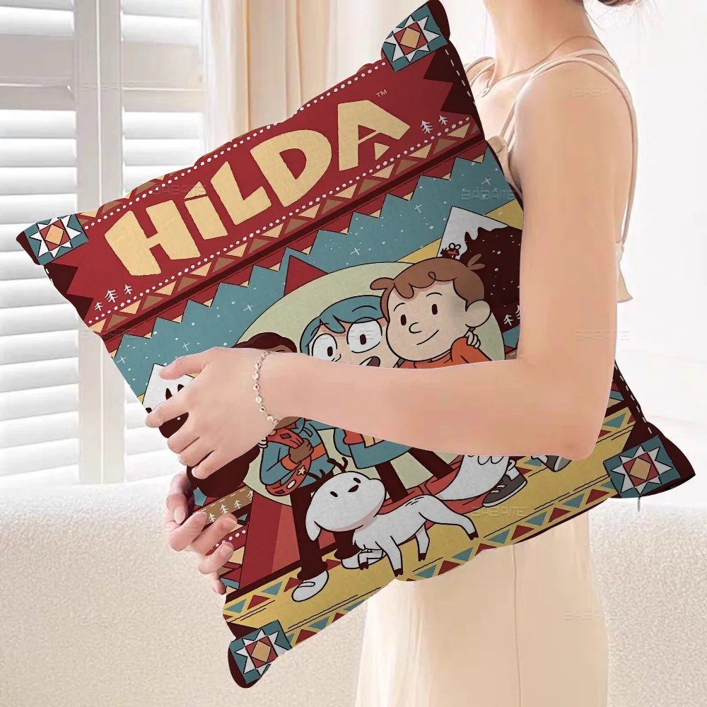 Animated TV Series H-Hilda Pillow Cushion Cover Pillowcase Living Room Sofa Home Decor Customized #6