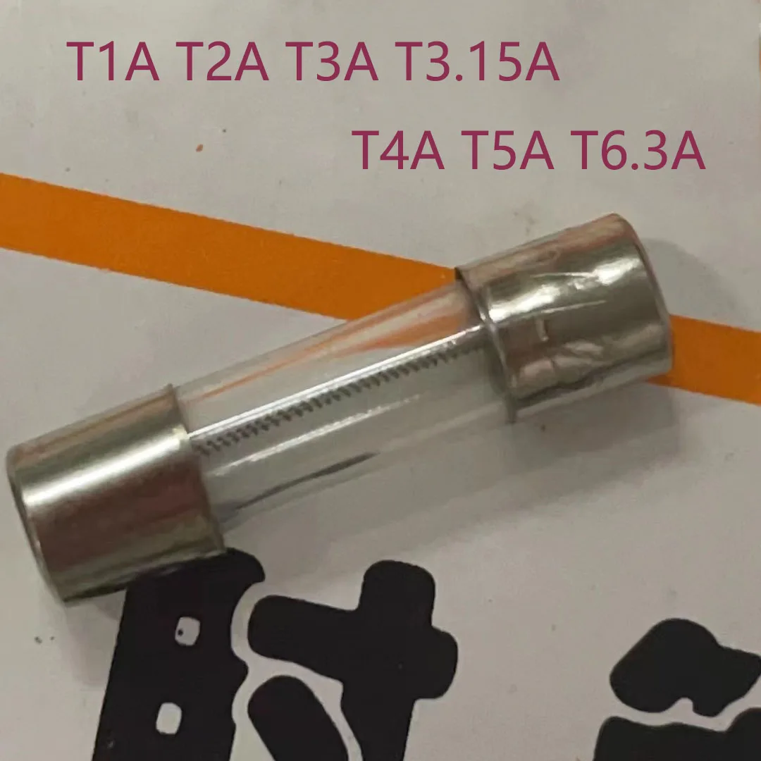 100PCS Slow Break 5*20mm Delay Fuse Tube 250V T1A T2AT3A  T3.15A T6.3A T10A Box