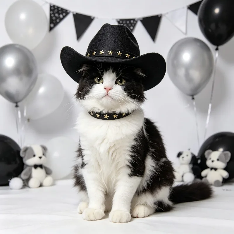 Handmade Felt Dress Up Hat Halloween Christmas Accessory for Dolls Cats Pets Birthday Party Decorative Hat