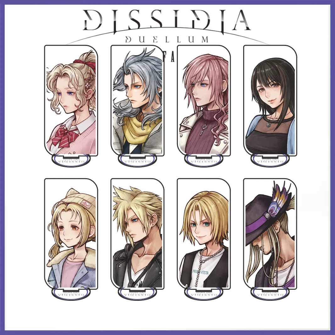 Dissidia Duellum Final Fantasy Series 2026 New Arrival 15CM Acrylic Stand Cloud Tifa Zidane Modern‑Style Game Desktop Keychain