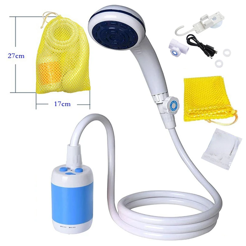 

Portable Electric Shower Outdoor Camping Bathing Portable Showers Head Pet Shower Car Washer With Hose Bathe Tool Travel Caravan