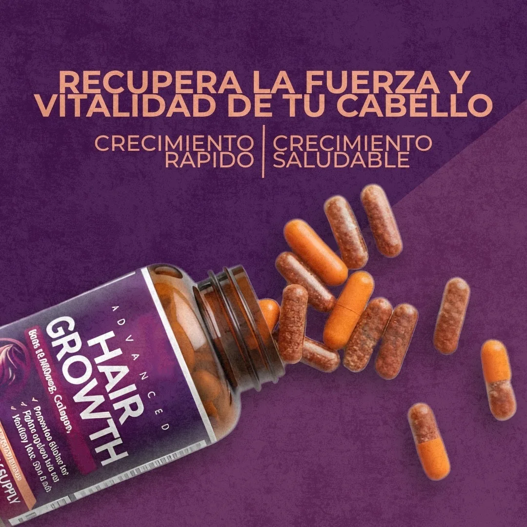 Premium Vitamin Capsules Promotes Thicker Hair Fights Against Hair Loss Healthy Hair, Skin & Nails