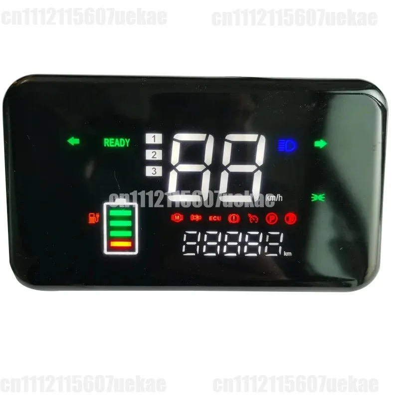 For 48V‑60V‑72V‑LED‑Digital‑Speedometer‑Display‑Meter,‑Power‑Voltage‑Speed‑Instrument‑Replacement‑Part‑For‑Electric‑Scooter