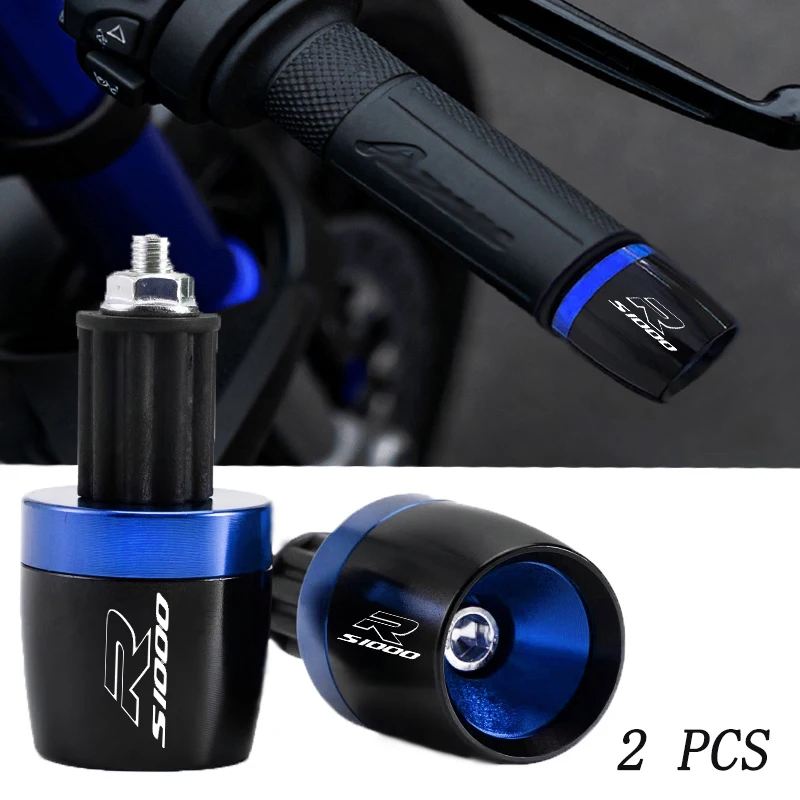 New 2PCS Motorcycle Handle Bar End Weight Handlebar Grips Cap Plug For BMW S1000RR HP4 S 1000 RR S1000 RR/R S1000R