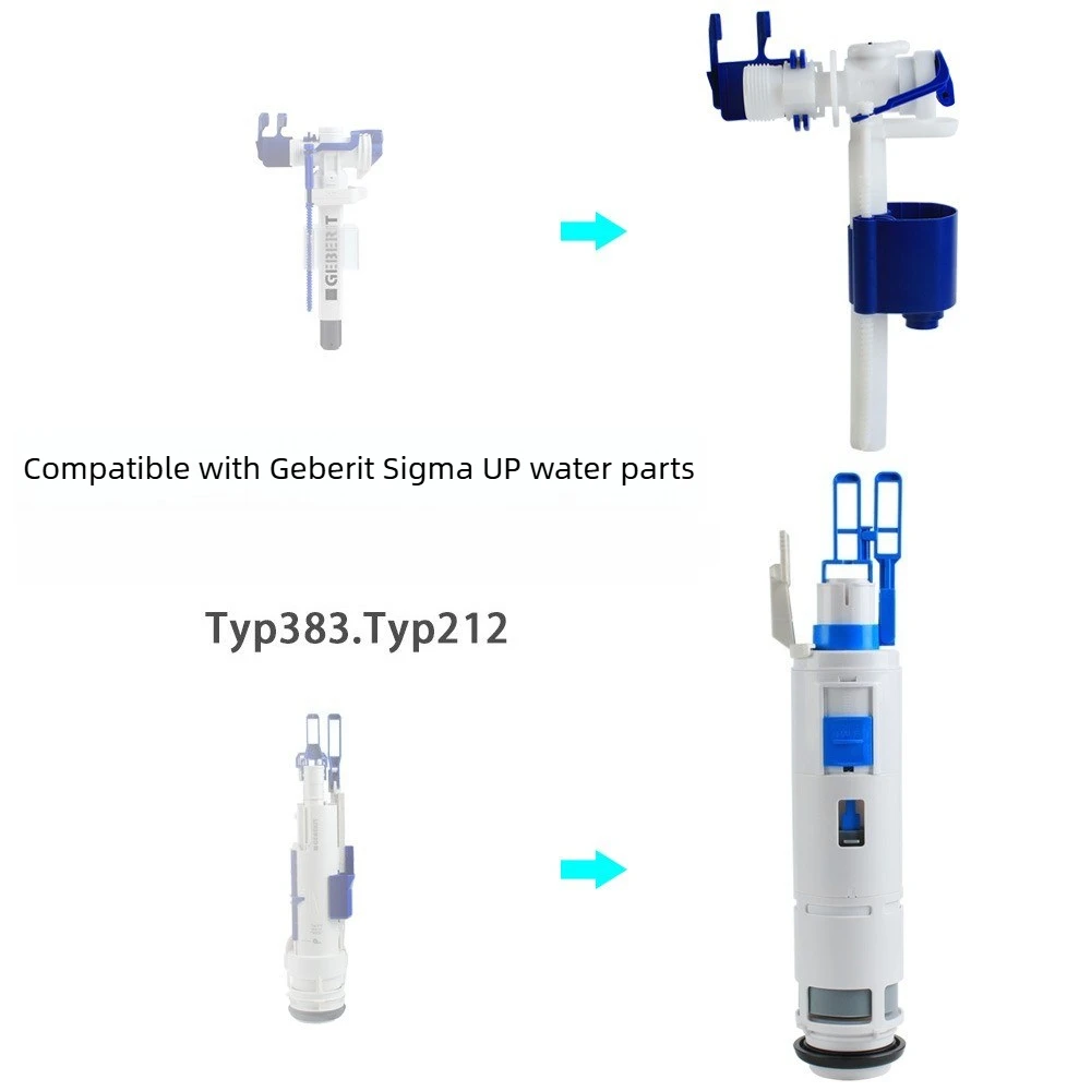 smesiteli storeToilet Fill Valve Flushing Valve Sets Typ383 Typ212 Compatible with Concealed Cistern UP300 320 700 Geberi