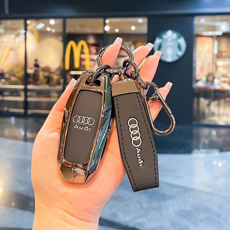 

Premium Leather Car Smart Remote Key Case Cover Shell For Audi A3 A5L Q6 A6L Q5 New 2025 Key Car Remote Control Protective shell