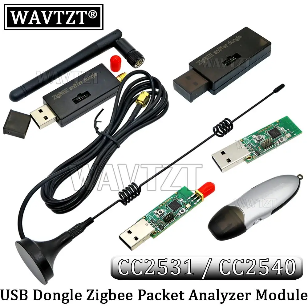 Wireless Zigbee CC2540 CC2531 Sniffer Bare Board Packet Protocol Analyzer Module USB Interface Dongle Capture Packet Module