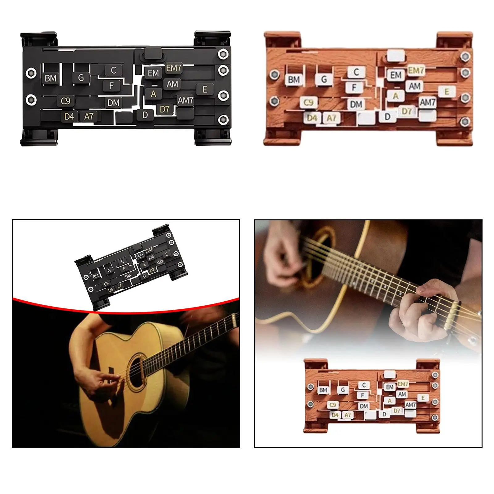Guitar Trainer Quick Start Chord Presser Folk Guitar Assisted Learning Tool for Adult Beginner Practice Sessions