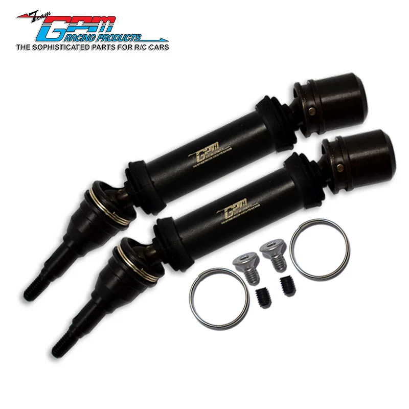 Gpm eixo de transmissão cvd dianteiro e traseiro de aço carbono para arrma 1/8 vendetta 4x4 3s blx ara310995 rc peças de atualização moa098ffs