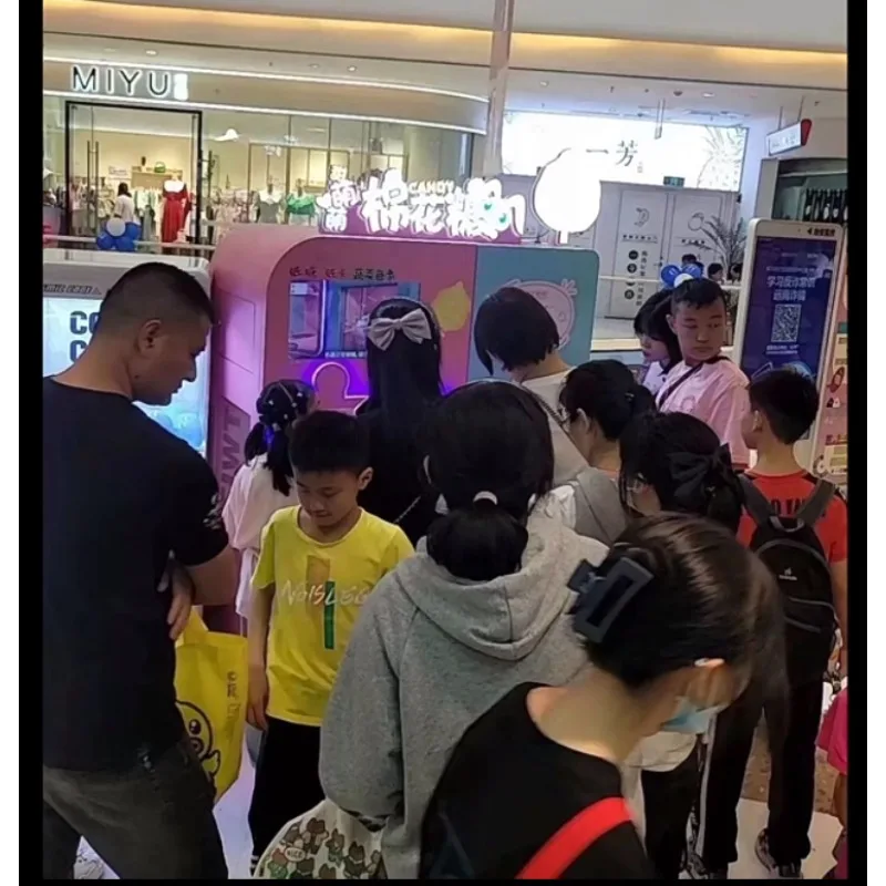 New Arrival Cotton Candy Vending Machine Mutifunctional Automatic Cotton Candy Making Machine Make Cotton Candy Floss Machine