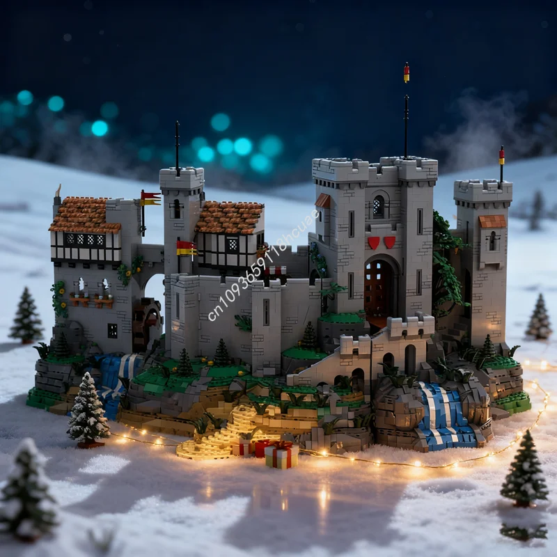 

4544pcs MOC Lion Knight S Castle BASE UPGRADE Model Building Blocks Architecture DIY Creative Christmas Gifts Brick Toys Kids