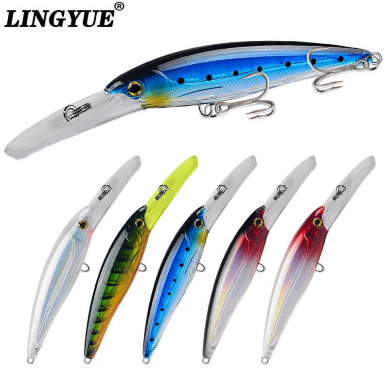 New High-End Sea Fishing Fishing Bait Slow Sinking225mm 82.5g Damino Lure Nanyou Green Needle Mackerel Lure